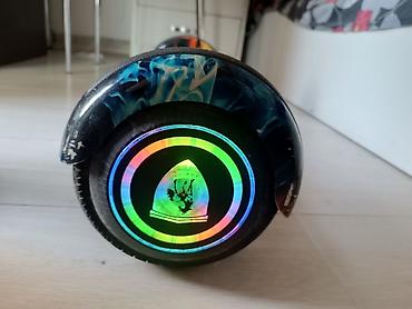 Giroskuterlər: Alov və buz dizaynlı balans skuter (hoverboard) - Rəngli “fire & — 2