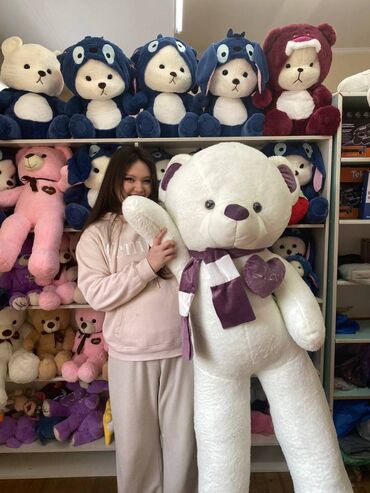 кроватки для кукол с балдахином: 🧸Мишка 160см 🔥🔥🔥 🧸60 см 1000 сом (Бесплатная доставка) 🧸80 см 1500