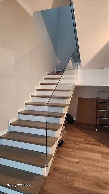 Готовые перила: Готовые перила, Материал: Стекло, Для лестницы — 14