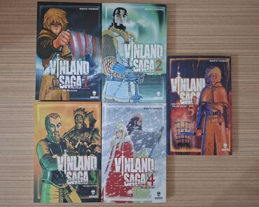Komikslər, manqa: Vinland Saga 1-2-3-4-5 türkçe set.Vəziyyəti yaxşıdır 1,2,3 ciltler