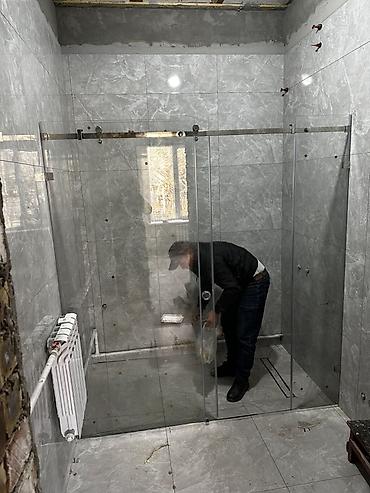 Душевые перегородки и ограждения: Ассаламу алекум тугандар Айнек тосмолорду жасайбыз кузгу подсветка — 3
