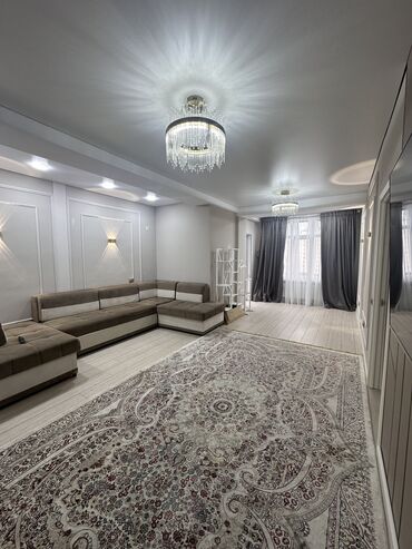 гостиная мебель в бишкеке: 2 комнаты, 85 м², Элитка, 10 этаж, Дизайнерский ремонт