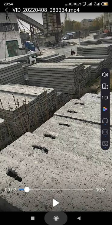 Пустотные плиты перекрытия: Завод Кум Шагылдын плитасын сатам жеткизип койуп берем стаж 20жыл — 9