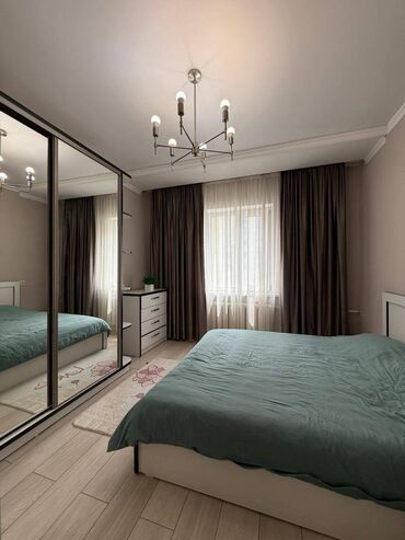 сдается 2 комнатная квартира в джале: 3 комнаты, 80 м², 106 серия, 9 этаж, Евроремонт
