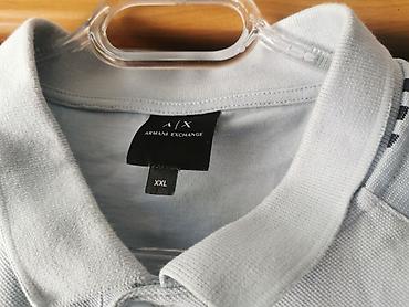 armani exchange: Polo köynək, Armani Exchange, 2XL, rəng - Boz — 2