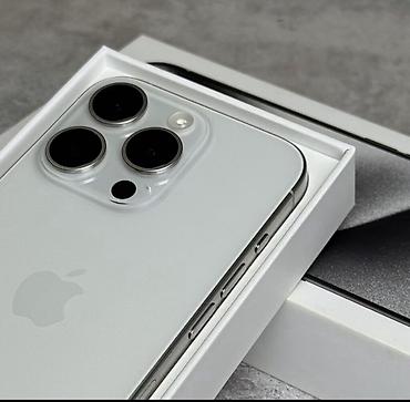 IPhone 15 Pro, Б/у, 256 ГБ, White Titanium, Коробка, 71 %