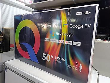 Телевизоры: Телевизор YASIN 50Q90M, диагональ 50" (126 см). Модель на платформе — 2