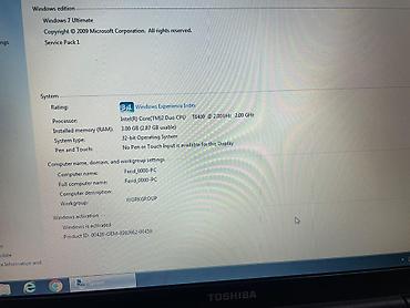 Ноутбуки и аксессуары: 🔥 Toshiba Notebook, gündəlik işlər üçün idealdır. Zaryatka taxılı — 4