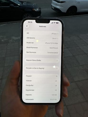 iphone 13 pro max islenmis: IPhone 13 Pro Max, 128 GB, Gümüşü, Face ID — 4