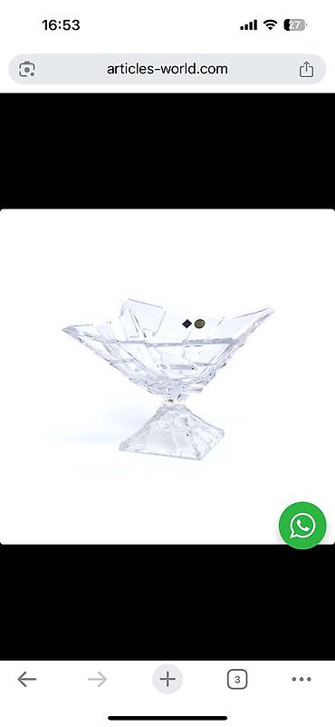 qurut: Bohemia Crystal şirniyyat/meyvə qabı - Material: yüksək keyfiyyətli — 6