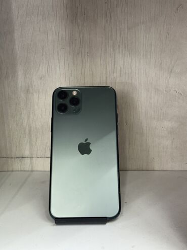 Apple iPhone: IPhone 11 Pro, Б/у, 256 ГБ, Зеленый, Защитное стекло, Чехол, 100 %