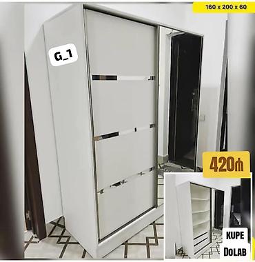 koridorda qarderob: Kupe dolab – model G_1 Ölçülər: 160 x 200 x 60 sm Rəng: ağ — 1