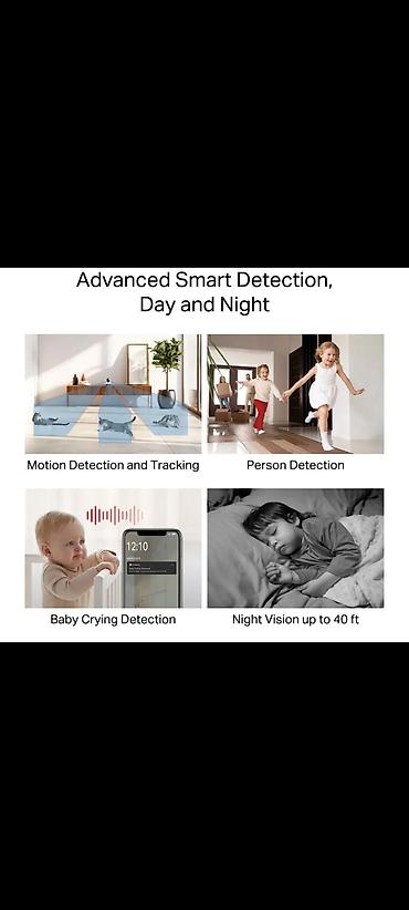 kamera ev ucun: Mercusys MC210 Pan/Tilt Home Security Wi‑Fi Kamera - 2K (QHD) görüntü — 4