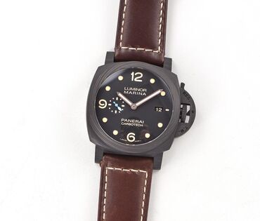 кожаный ремешок для часов: Panerai Luminor Marina Carbotech PAM661 ️Премиум качества ️Диаметр 44