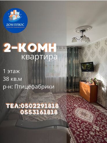 продается орошаемая земля в жайылско районе алтыр будёновка 5 40 гектар цена договорная с довой проблем нету оформление сразу: 2 комнаты, 38 м², 1 этаж, Косметический ремонт