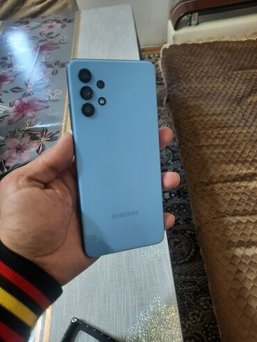 samsung a51 kabura: Samsung Galaxy A32 5G, 64 GB, rəng - Göy, Barmaq izi