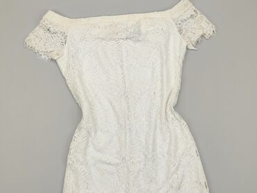 białe bluzki z bufiastymi rękawami: Blouse, Topshop, M (EU 38), condition - Very good