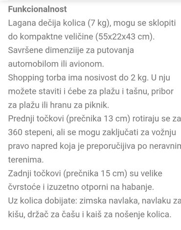 Kolica za bebe: KinderKraft Nubi kisobran kolica,polovna kao nova,odlicno — 9
