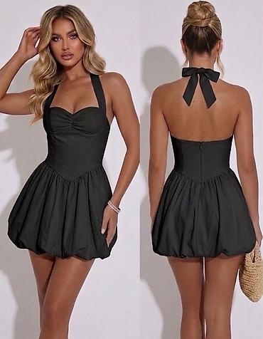 svecane mini haljine: Mini halter haljina sa “bubble” suknjom
2800din
S M L — 2