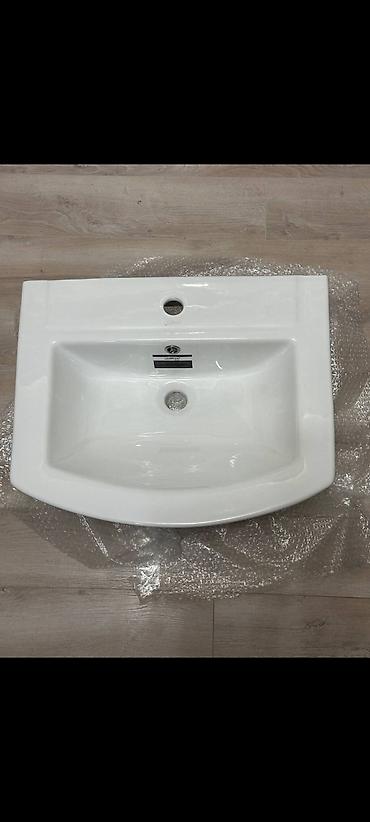 əluzyuyan: Piedestal ilə seramik əlüzyuyan - Material: yüksək keyfiyyətli ağ — 2
