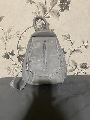 Rukzaklar: Boz rəngli çoxfunksiyalı mini bel/arxa çantası - Material: yumşaq — 1