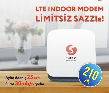 Bağ və Həyət Evlərində Limitsiz İnternetden Həzz Al. WiFi modem 4G