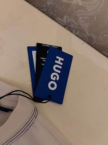 Футболки: Мужская футболка, Hugo Boss, XL, цвет - Бежевый — 3