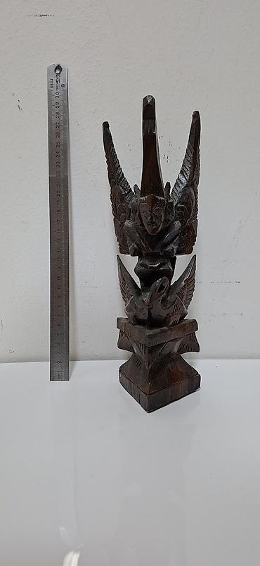 Ev üçün dekor: Fiqur, Taxta, rəng - Qəhvəyi — 2