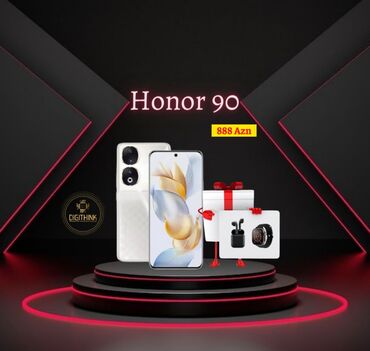 honor 3 kamera: Honor 90, 512 GB, rəng - Gümüşü, Zəmanət, Barmaq izi, İki sim kartlı