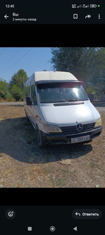 бутка спринтер: Mercedes-Benz Sprinter: 2003 г., 2.9 л, Механика, Дизель, Бус