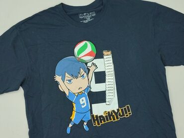koszulka z poduszkami na ramionach h m: MERCH, T-shirt for men, size L