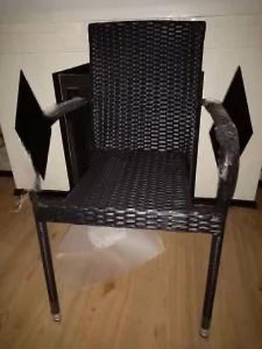 Setovi stolova i stolica: METALNA BASTENSKA STOLICA NOVA METAL-ALUMINIJUM ZA TERASU | Cene — 26