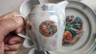 çaydan dəsti: Çay dəsti, rəng - Ağ, Farfor, Madonna, 6 nəfərlik, Almaniya — 5