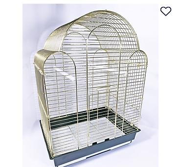 qəfəsi: Qızılı quş qəfəsi – 40 manat - Rəng: qızılı - Material: möhkəm metal — 1