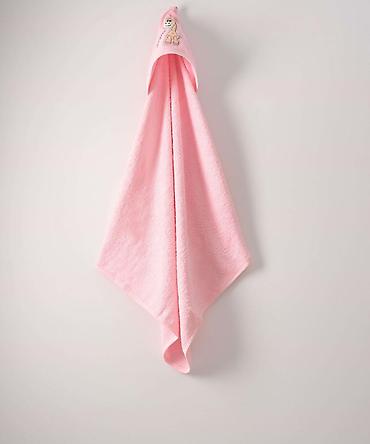 sat parfois: Peškir za kupanje 75x80 cm – ROZE, sa kapuljačom - Materijal: mekani — 1