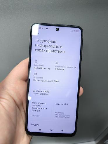 Redmi Note 9 Pro, 128 GB, rəng - Mavi, Sensor, İki sim kartlı, Sənədlərlə
