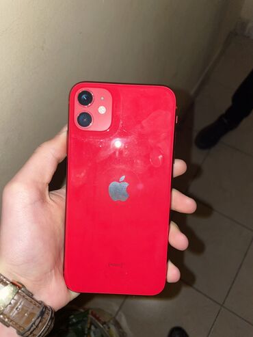 iphone 11 qiymeti 64 gb: IPhone 11, 64 GB, Qırmızı, Face ID