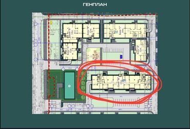 готовые квартиры в рассрочку в бишкеке 2023 год: 2 комнаты, 70 м², Элитка, 12 этаж, ПСО (под самоотделку)