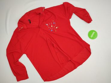 Koszule: Red, Koszula damska, rozmiar One size — 2