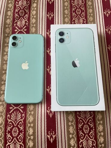 муляж для айфона: IPhone 11, Б/у, 64 ГБ, Зеленый, Коробка, 88 %