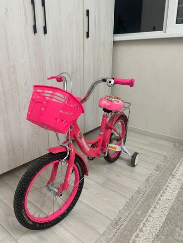 детские трехколесные велосипеды: Детский велосипед, 2-колесный, 4 - 6 лет, Для девочки, Б/у