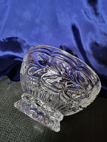 Činije: Cinija nova kristal Zajecar iz 70ih.god. Cinija kristal sa matiranim — 7