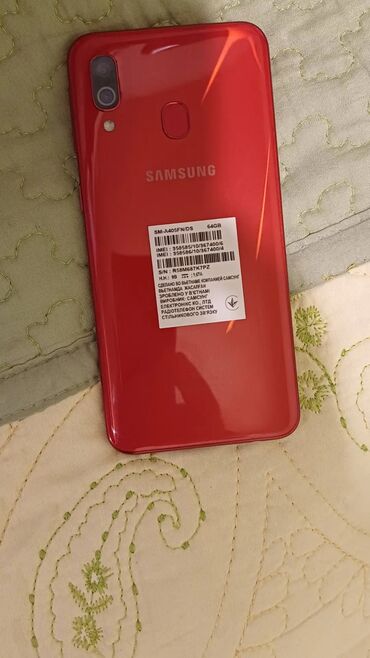 samsung s5222: Samsung Galaxy A40, 64 ГБ, цвет - Красный, С документами, Две SIM карты, Отпечаток пальца