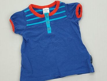 niebieska koszula satynowa: Koszulka, 3-6 m, stan - Dobry
