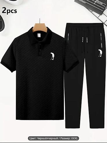 штаны поло: Мужской спортивный костюм, 3XL, Polo Ralph Lauren, Новый, цвет - Черный, Самовывоз, Бесплатная доставка, Платная доставка — 1
