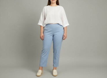 Women's Pants: Spodnie materiałowe damskie, rozmiar 2XL