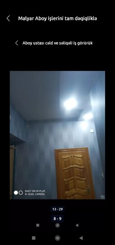 Malyar işləri: Aboy işi Axtarıram cəld ve super iş görürük 2 neferik .malyar emusiya -da lalafo.az — 5 Malyar işləri: Aboy işi Axtarıram cəld ve super iş görürük 2 neferik .malyar emusiya — 5