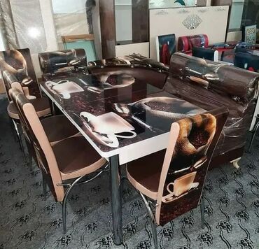 Divan və masa dəstləri: 🇹🇷Türk istehsalı Möhtəşəm ✨✨ Kuxna üçün stol stul dəsti 2 stul 1 — 4