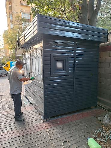 декоративная краска для стен: Покраска ворот, контейнеров и металлических конструкций - — 2