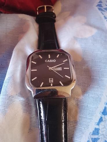 saat satişi: CASIO kişi qol saatı - Korpus: klassik kvadrat formalı, parlaq metal — 1